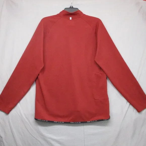 Perry Ellis 360‎ Long Sleeve Shirt Quarter Zip Burgundy Red Men Size | L - Picture 6 of 8